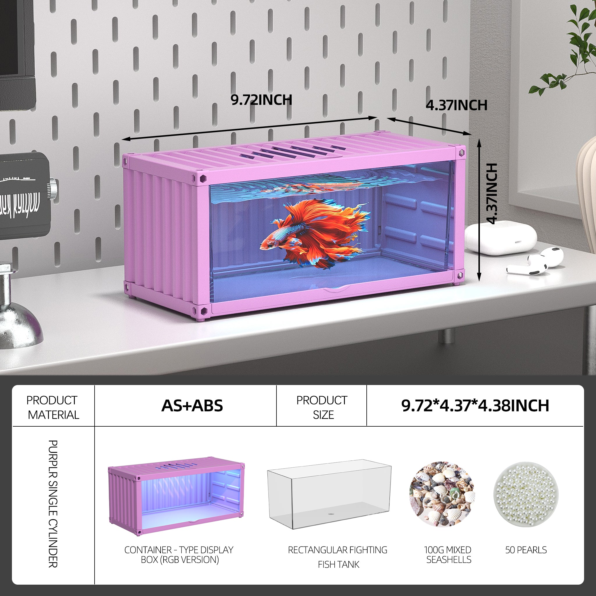 Vivid Pop Betta Tank