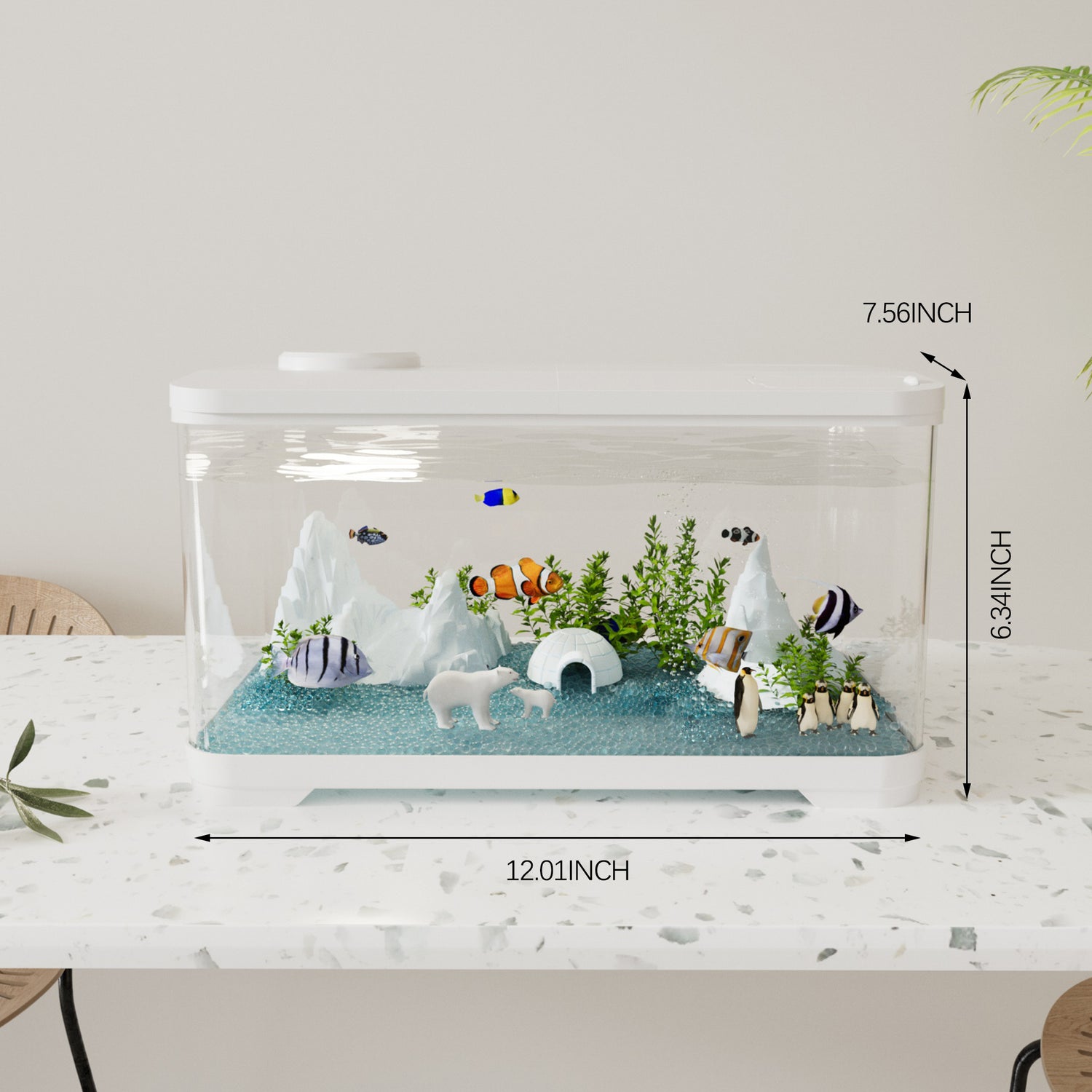 Classic Aquarium with decor